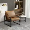 Cadeira Sofá Individual Nórdica, Sofá Preguiçoso, Cadeira de Lazer Minimalista em Ferro Forjado de Luxo Leve Estilo Italiano, Cadeira Tigre para Sala de Estar de Apartamento Pequeno
