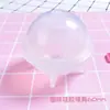 Molde de Silicone para Suporte de Vela de Resina Cristalizada DIY Papoula com Estrelas e Lua Vazadas, Molde de Silicone Base Redonda Bola para Suporte de Vela