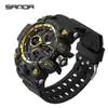 Sanda Doble Pantalla Reloj de Moda para Estudiante Deporte al Aire Libre Multifuncional Electrónico para Hombre y Mujer Resistente al Agua Luminoso