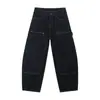Mtlclothes Roupa Masculina High Street Cleanfit Costurado Múltiplos Bolsos Jeans para Trabalho Florestal Versátil e Casual