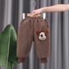 Pantalones para niños y niñas gruesos con forro polar acolchados casuales para bebé de 0 a 5 años de pana con dibujos animados leggings cálidos fabricante 2