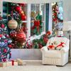 Tapiz de Navidad Árbol de Navidad Efecto Ventana 3D Tela de Fondo para Fotografía Venta Caliente en Amazon Tapiz de Árbol de Navidad