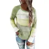2020 comercio exterior transfronterizo original nuevo estación independiente wish Amazon ebay otoño e invierno suéter de punto con combinación de colores ropa de mujer