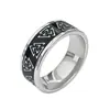 Anillos para Hombre Estilo Retro Europeo y Americano, Anillos de Acero de Titanio Personalizados de Moda para Hombre, Anillos Rellenos de Aceite, Proveedores Mayoristas de Fabricantes de Amazon