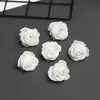 Xiaoqiao Flor de Rosa Artificial para Manualidades Broche de Pelo Arreglo Floral Pastel Decoración de Boda Decoración de Coche de Boda Flor Artificial Mayoreo