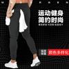 Fitness muscular irmãos Primavera e Outono nova calça de algodão para esporte, lazer, exercício masculino calças de comércio exterior Placa leve sem logotipo