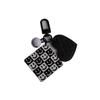 Llavero Blanco y Negro Cuadrado Pequeño Cara Sonriente de Amor Colgante Estilo Pequeño Chanel Accesorios de Joyería Colgantes para airpods Colgante