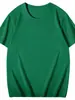 Camiseta de manga corta, tejido CVC, corte regular, cuello redondo, 180g, unisex, adecuada para actividades grupales, personalizable con logotipos, una excelente opción para ventas transfronterizas