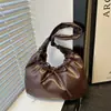 Bolso de mano tipo dumpling nuevo de estilo coreano para mujer, gran capacidad, versátil, texturizado, casual, plisado, de axila, para ir al trabajo, bolso de mano, bolso de hombro para mujer