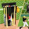 Estante de almacenamiento para herramientas eléctricas de pared transfronterizo, estante para bates de béisbol sin clavos, estante flotante de alta resistencia para almacenamiento de herramientas