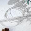 Pulsera Sansheng Sanshi de Plata Pura 9999 Plata Esterlina para Mujer Simple Tres Anillos Sólido Nicho Anillo Liso Pulsera de Plata Regalo de Pulsera
