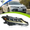 Adecuado para Camry 2018-2023 Ensamblaje de Faros de Tres Ojos Lente LED con Luces Diurnas Secuenciales