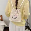Bolsa balde bolsa transversal bolsa de ombro única para aula estudante bolsa de gato feminina nova 2026 bolsa de trabalho de ombro único grande capacidade poá