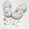 Nuevos dijes para zapatos estilo Bosque de Primavera y Verano con Flores de Cerezo y Melocotonero para Zuecos de Delfín Pequeño, Zapatillas Rosas para Niña Accesorios DIY