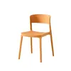 Silla de Plástico Engrosada para el Hogar con Respaldo Taburete Nórdico Simple Famosa en Internet Comercial Silla de Comedor Apilable Silla de Escritorio para Dormitorio