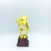 Trophy de Plástico Doble Estrella Electroplateado Profesional Fondo Rojo y Negro Premios de Competición Premios Estilo Universal Logotipo Personalizable