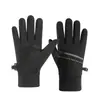 Luvas de Inverno para Homens, à Prova de Vento, Impermeáveis, Forradas com Fleece, Espessadas, Quentes, Adequadas para Esportes, Ciclismo, Motocicleta, Tela Sensível ao Toque e Uso em Veículos Elétricos