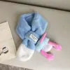 Bufanda Infantil Otoño e Invierno Nueva Engrosada Cálida Linda Dibujos Animados Pie Grande Guantes de Bebé Bufanda de Peluche