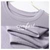 Camisa de otoño e invierno 2023, suéter simple versátil de cuello redondo de color sólido para mujer, nueva parte superior, ropa interior fina para mujer.