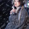 Novo Cachecol de Casal Outono e Inverno Estilo Coreano Moda Combinação de Cores Cachecol Xadrez Viagem Temperamento Espessado Quente Xale Atacado