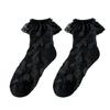 Botas de caballero rosas blancas suaves para niña, medias de encaje, calcetines grandes de encaje, calcetines medianos, calcetines de mujer Lolita