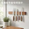 Suministro Directo de Fábrica de Soporte Magnético para Cuchillos de Madera de Acacia para Uso Doméstico, Soporte Magnético de Madera para Almacenamiento de Cuchillos de Cocina Montado en Pared, Personalizable