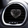 Clipe de aromaterapia para saída de ar de carro diamante diamante pêssego coração amor clipe de perfume para saída de ar de carro decorações comércio transfronteiriço