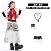 Disfraces de Jazz para Niñas Conjunto de Pantalones de Longitud Media con Degradado Moderno y Elegante para Actuaciones Escénicas Infantiles