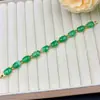 Pulsera de jade malayo al por mayor, pulsera de jade malayo verde esmeralda incrustada, pulsera de jade de moda para mujer