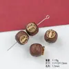 Accesorios de Cuentas Sueltas de Madera de Agarwood Estilo Chino, Pulsera DIY de Sándalo, Cuentas Perforadas, Cuentas Espaciadoras, Cuentas de Barril, Módulos para Pulseras