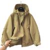 [Tienda Vendiendo] Primavera y Otoño 2025 Nuevo Chaqueta Russ para Mujer Chaqueta Corta Sentido del Diseño con Capucha Marea Cool