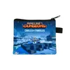 Monedero de Minecraft de Venta Caliente Transfronterizo, Mini Cartera Corta para Niños, Portallaves Portátil para Tarjeta de Acceso, Venta al por Mayor