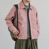Otoño 2024 Nueva Chaqueta de Cuero Guapo para Hombre Estilo Coreano Chaqueta de Tela Moderna Moda Masculina