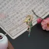 Novo Presilha de Cabelo Antiga com Borla Estilo Chinês para Mulheres, Presilha Elegante, Presilha para Penteado Coque na Nuca, Acessório de Cabelo Hanfu, Xiuhe