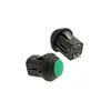 Interruptor de Botón Pulsador Impermeable de 14 mm, Auto-retorno, Auto-bloqueo, Normalmente Abierto, con Contactos de Cobre Rojo, Verde, Negro, Azul y Blanco Pb-1405
