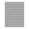 Redanco novo estilo plano 3D preto e branco dourado e prateado estrela adesivos de manicure decalques de unha DH-790