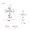 Pendiente de aro de perforación de puntos para pendientes cruzados, accesorios de joyería de aleación DIY, bolsa de material para joyería hecha a mano, piezas de joyería, colgante