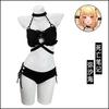 Death Note cos Roupa Maiô de Alça Preta Death Nonte Mi Hai Areia cosplay Feminino Anime Ponto