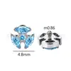 Joyería de Aleación de Titanio Jiangtai F136 con Tres Piedras de Circonita Marquise, Joyería para Piercings Corporales de Aleación de Titanio G23, Aretes