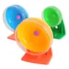 Roda de Hamster Corredora Roller Esteira com Suporte Roda Esportiva Brinquedo para Pet Mudo Moinho de Vento