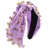Moda europeia e americana simples barroco diamante headband feminino liga pingando acessórios de salto alto acessórios de cabelo cor de primavera