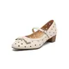 Sapatos de Couro Genuíno Mary Jane Doces para Meninas com Recortes Respiráveis Perfurados - Coleção Primavera/Verão 2026