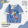 Camiseta Sonic Roupas Ouriço Sonic Roupas Infantis Roupas Algodão Manga Curta Desenho Animado Infantil Sonic Kid Tendência