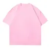 Camiseta de Algodón Puro de Ajuste Holgado, Hilo Doble, Talla Estándar Us 230g Transfronteriza, Talla Grande Oversize, Cuello Redondo, Manga Corta