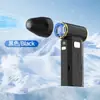 Secador de pelo turbo de alta velocidad transfronterizo, alto viento, de mano, potente, colector de polvo, recargable, para acampar, mini ventilador de alta potencia