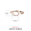 Anillo Sencillo de Plata de Ley 925 con Cuatro Garras Soporte Vacío para Mujer 4**6*8*10 Soporte para Anillo de Cera de Abejas Jade 3*5*7*9