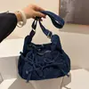 Bolso Cruzado de Mezclilla Lavada Retro Versátil para Mujer, Bolso de Hombro Ligero Casual de Primavera, Bolso Cruzado de Estilo Fresco, Moderno