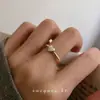 Anillo de Corazón para Mujer, Anillo para Dedo Índice, Estilo Simple y Minimalista de Pareja, Nuevo Anillo de Moda 2025, Anillo Ajustable