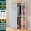 Estante de guardarropa Ensamblaje Estante de almacenamiento doméstico Abierto Simple Estructura de acero Perchero para ropa nueva de pie para dormitorio