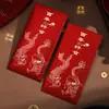 Sobre Rojo de Boda Peonía Rosa de Alto Grado Repujado Mil Yuanes Estampado en Caliente Carácter Alegre Bolsa de Sobre Rojo Regalo de Boda Bolsa de Sobre Rojo